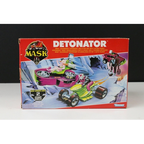 1525 - MASK - Boxed Kenner MASK Detonator vehicle appearing complete with both Jacques Lafleur figures, mas... 