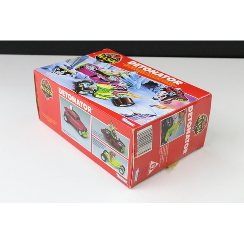 1525 - MASK - Boxed Kenner MASK Detonator vehicle appearing complete with both Jacques Lafleur figures, mas... 