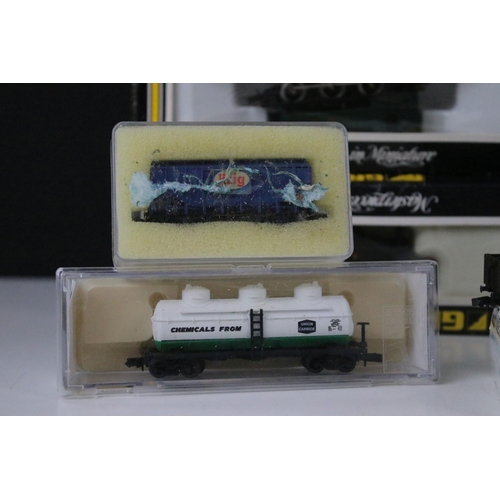 21 - Three boxed Graham Farish N gauge locomotives to include 1814 Duchess Class King George VI BR green,... 