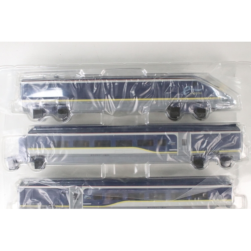 23 - Boxed Hornby OO gauge R3215 Eurostar Train Pack DCC Ready plus a boxed Hornby R4580 Eurostar Divisib... 