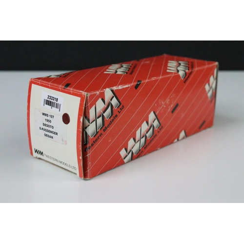 1082 - Five boxed 1/43 diecast models to include 2 x Western Models featuring WMS 107 1950 Desoto 8-Passeng... 