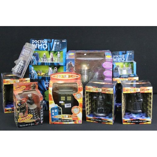 1440 - Doctor Who - Quantity of mixed boxed Doctor Who toys including Product Enterprise Classic Radio Comm... 