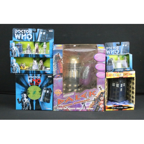 1440 - Doctor Who - Quantity of mixed boxed Doctor Who toys including Product Enterprise Classic Radio Comm... 