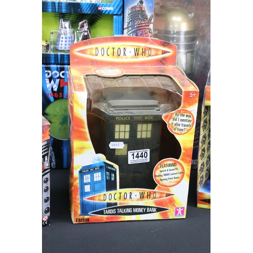 1440 - Doctor Who - Quantity of mixed boxed Doctor Who toys including Product Enterprise Classic Radio Comm... 