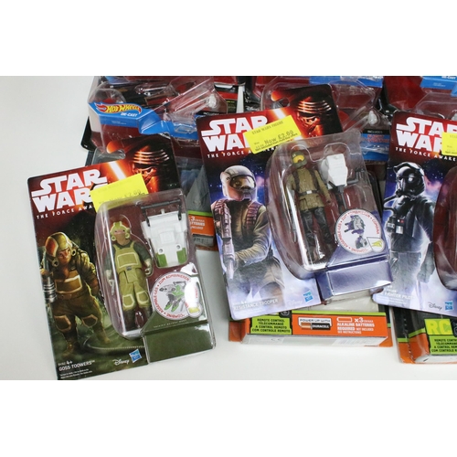 1442 - Star Wars - 27 Carded Star Wars figures and diecast featuring 6 x Hasbro The Force Awakens figures (... 