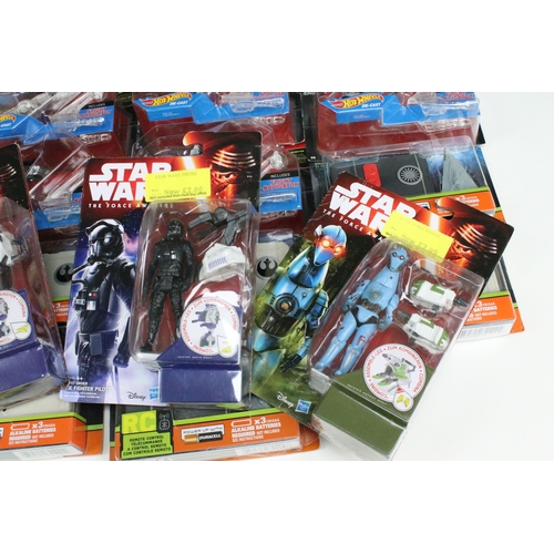 1442 - Star Wars - 27 Carded Star Wars figures and diecast featuring 6 x Hasbro The Force Awakens figures (... 