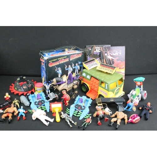 1443 - Quantity of mixed toys from the 1980's onwards including Masters Of The Universe MOTU including Nigh... 