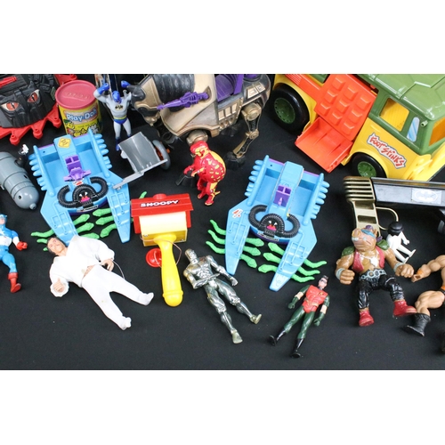 1443 - Quantity of mixed toys from the 1980's onwards including Masters Of The Universe MOTU including Nigh... 