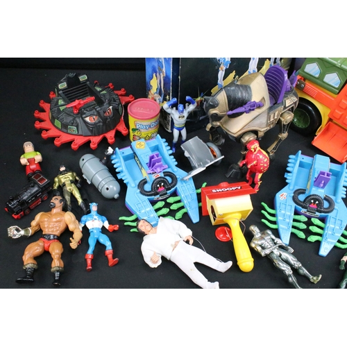 1443 - Quantity of mixed toys from the 1980's onwards including Masters Of The Universe MOTU including Nigh... 