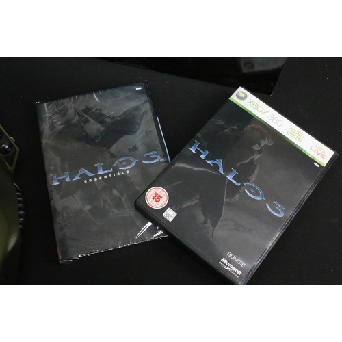 1446 - Boxed Xbox 360 Halo 3 Legendary Edition collectors helmet with game in ex condition