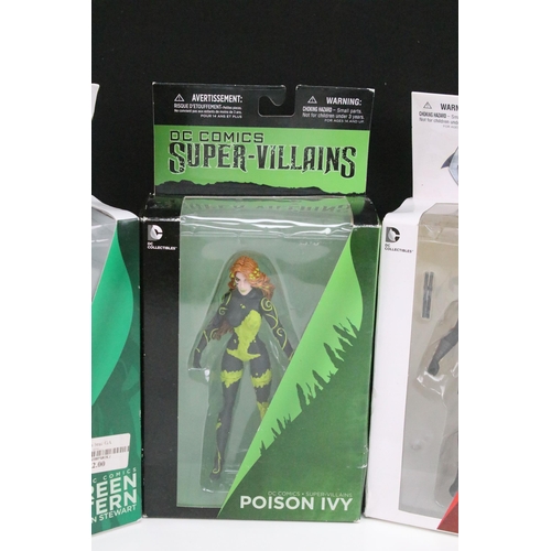 1448 - Six boxed DC Collectibles action figures to include DC Comics Super-Villains Poison Ivy, Designer Se... 