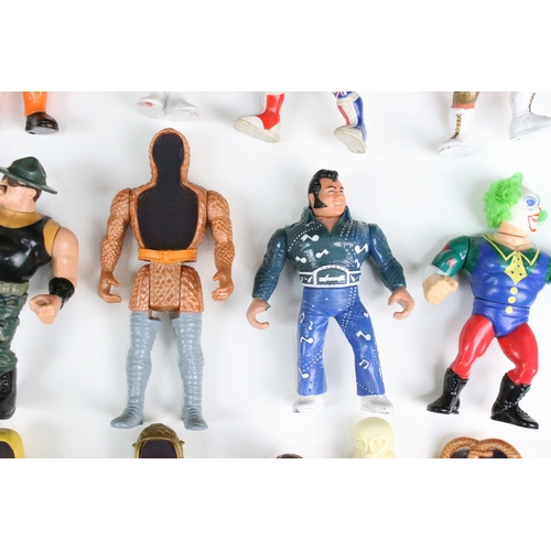 1549 - Collection of 17 x 1980s/1990s figures to include 11 x Hasbro WWF (Honkey Tonk Man, The Mountie, Hac... 