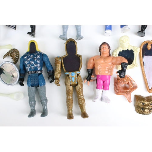 1549 - Collection of 17 x 1980s/1990s figures to include 11 x Hasbro WWF (Honkey Tonk Man, The Mountie, Hac... 