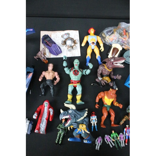 1552 - Collection of circa 1980s / 90s action figures, vehicles and accessories to include LJN Thundercats,... 