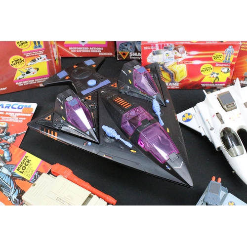 1555 - Starcom - Collection of Coleco / Mattel Starcom to include 11 x boxed vehicles featuring Starbase Co... 