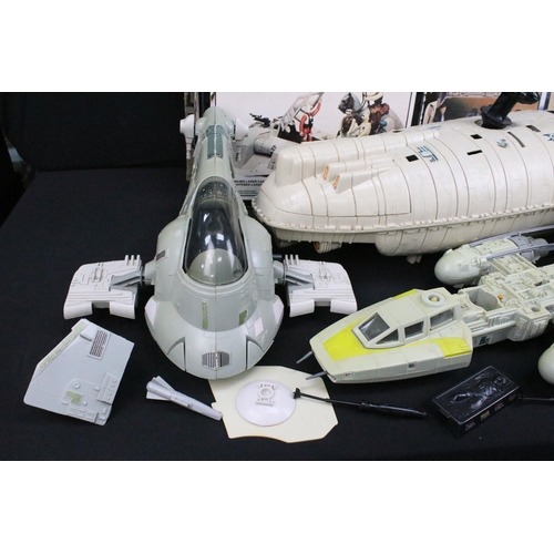 1561 - Star Wars - Seven original Star Wars vehicles to include Millennium Falcon, Rebel Transporter, Y-Win... 