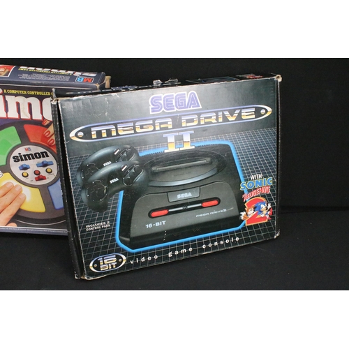 1590 - Retro Gaming - Boxed SEGA Mega Drive II 16-Bit Video Game Console, complete with console, 2 x handhe... 