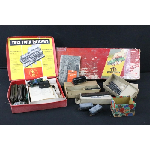 173 - Collection of TTR Trix Twin Railway to include boxed Y525 BR Loco & tender goods, boxed 5 /358 Stand... 