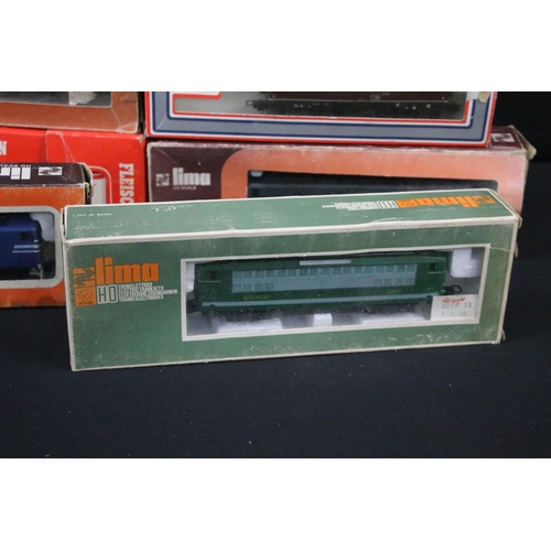 174 - Eight boxed HO gauge locomotives to include 7 x Lima and a Fleischmann 6315 plus a 362 0-4-0 locomot... 