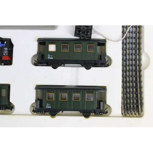 65C - Boxed Liliput HO gauge 7044 Schmal Spurbahnen set, complete with locomotive, rolling stock and track... 