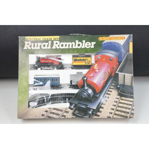 105 - Two boxed Hornby OO gauge Electric Train sets to include R670 Rural Rambler set with 0-4-0 Tank Loco... 