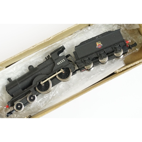 11 - Five boxed N gauge locomotives to include Union Mills Models Midland Railway Class 2P 4-4-0 loco BR ... 