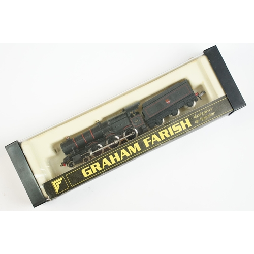 11 - Five boxed N gauge locomotives to include Union Mills Models Midland Railway Class 2P 4-4-0 loco BR ... 