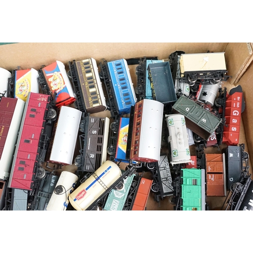 111 - Around 100 OO gauge items of rolling stock to include Hornby, Lima, Bachmann etc featuring tankers, ... 