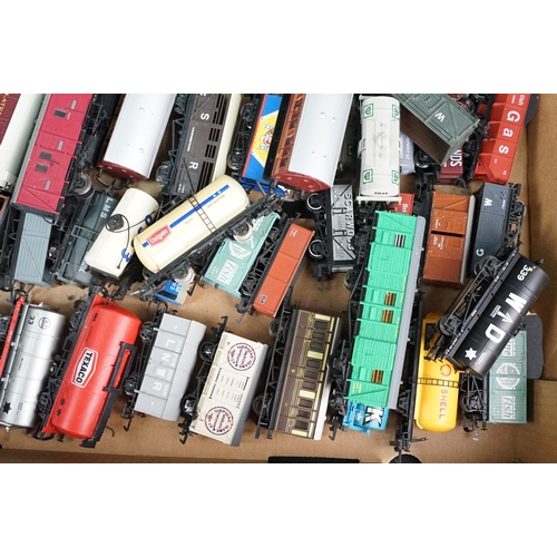 111 - Around 100 OO gauge items of rolling stock to include Hornby, Lima, Bachmann etc featuring tankers, ... 