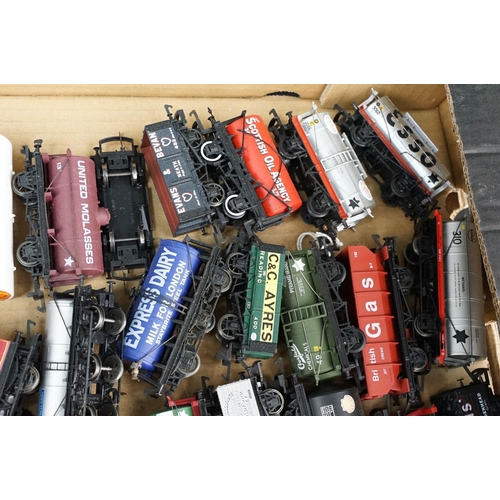 111 - Around 100 OO gauge items of rolling stock to include Hornby, Lima, Bachmann etc featuring tankers, ... 