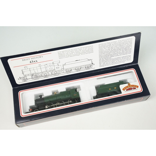 137 - Four boxed Bachmann OO gauge locomotives to include 31825 2-6-0 43XX green, 31-852 J39 64967 BR late... 