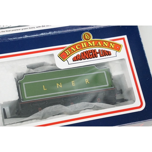 137 - Four boxed Bachmann OO gauge locomotives to include 31825 2-6-0 43XX green, 31-852 J39 64967 BR late... 