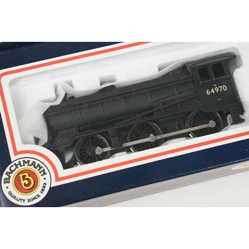 137 - Four boxed Bachmann OO gauge locomotives to include 31825 2-6-0 43XX green, 31-852 J39 64967 BR late... 