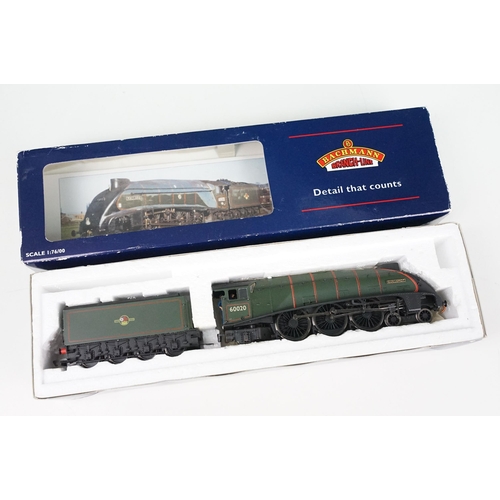 138 - Six boxed Bachmann OO gauge locomotives to include 31-958 A4 60020 Guillemot BR green late crest, 31... 