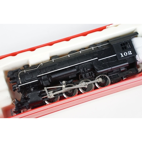 144 - Three boxed Rivarossi HO gauge locomotives / coach sets to include 5452 4-6-4 Hudson Chesapeake & Oh... 