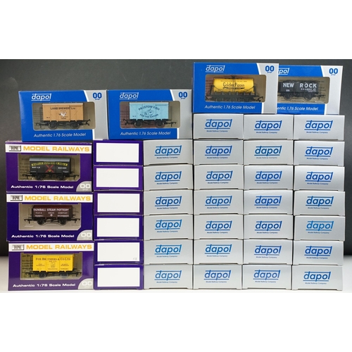 15 - 40 boxed Dapol OO gauge items of rolling stock, all ex