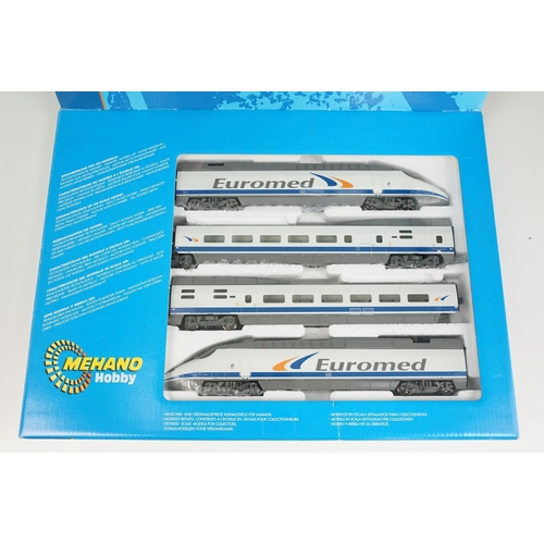 150 - Boxed Mehano Hobby HO gauge T684 DC Euromed 4 car set, complete