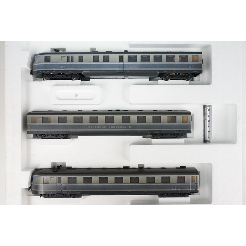 152 - Two boxed Liliput HO gauge locomotive & rolling stock sets to include 12640 DB and 2-6-0 91 1008 in ... 