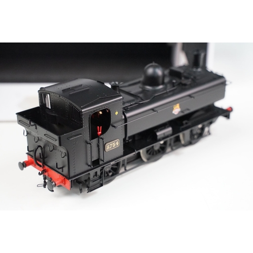 158 - Boxed Tower Brass O gauge 8750 Pannier Tank BR Plain Black E/Crest Clean No. 8754 Locomotive plus 3 ... 