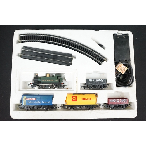 166A - Two boxed Hornby OO gauge train sets to include Thomas the Tank Engine Percy Clockwork set (no key) ... 