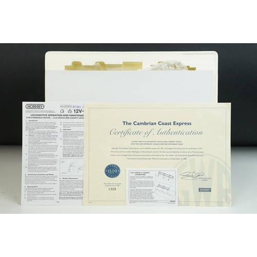 18 - Boxed Hornby OO gauge R2196M The Cumbrian Coast Express Train Pack, complete with certificate, some ... 