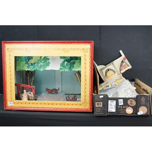 182A - Triang Theatres wooden Dolls House with a large quantity of accessories to include scenery, characte... 