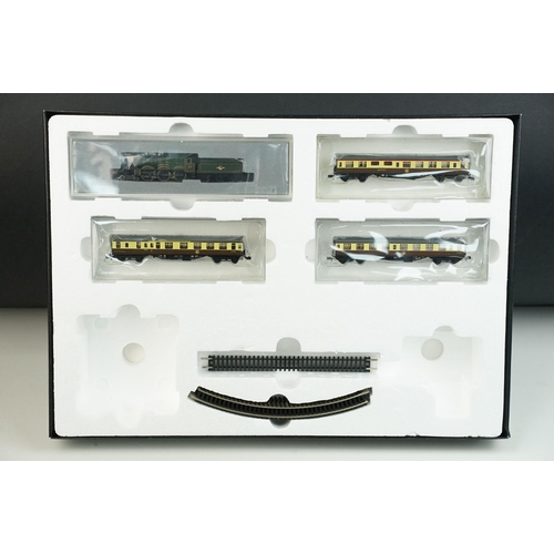 19 - Boxed Graham Farish N gauge 370150 Bristolian set with Castle locomotive, three coaches set and part... 