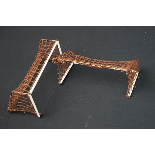 208 - Subbuteo - Boxed mid 1950s Subbuteo Table Soccer set, near complete, includes 2 x metal goals with n... 