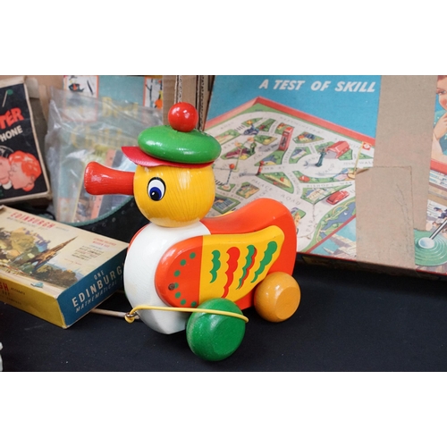 210 - Quantity of mixed toys and games to include boxed Merit Remote Control Driving Test, Tell Me Quiz Ga... 