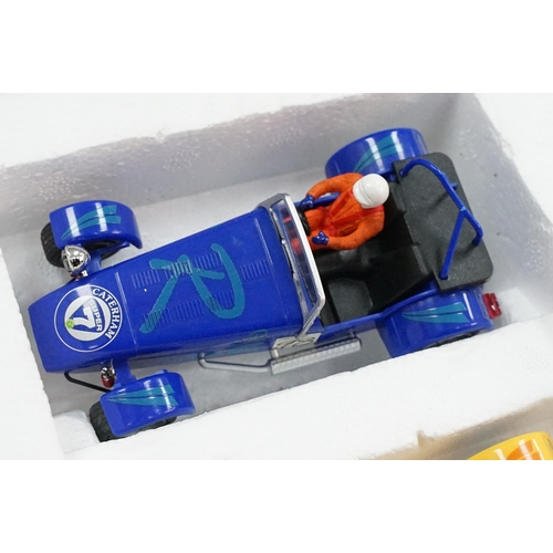 212 - Two boxed Scalextric sets including Monaco GP and Caterham Cup, boxed Subbuteo 60260 UEFA Euro 96 se... 