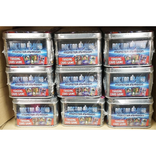 213 - Quantity of mixed Doctor Who toys to include over 40 x sealed Monster Invasion Trading Card Game, Do... 
