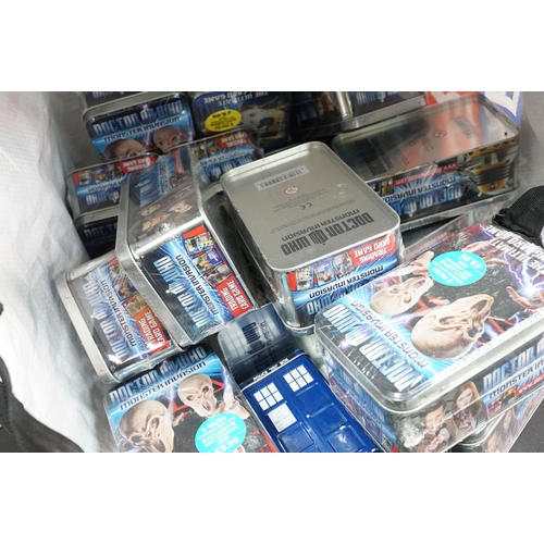 213 - Quantity of mixed Doctor Who toys to include over 40 x sealed Monster Invasion Trading Card Game, Do... 