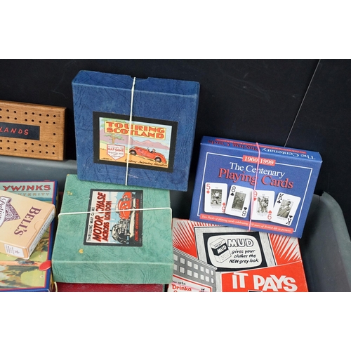 215 - Collection of boxed games to include Motor Chase Across London, Sorry, Dominoes, card games etc plus... 