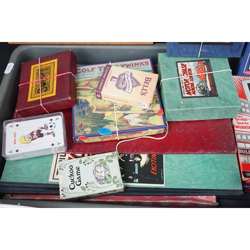 215 - Collection of boxed games to include Motor Chase Across London, Sorry, Dominoes, card games etc plus... 